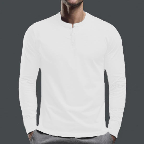 Men's long-sleeve shirt with button placket and slim fit StylebySassy