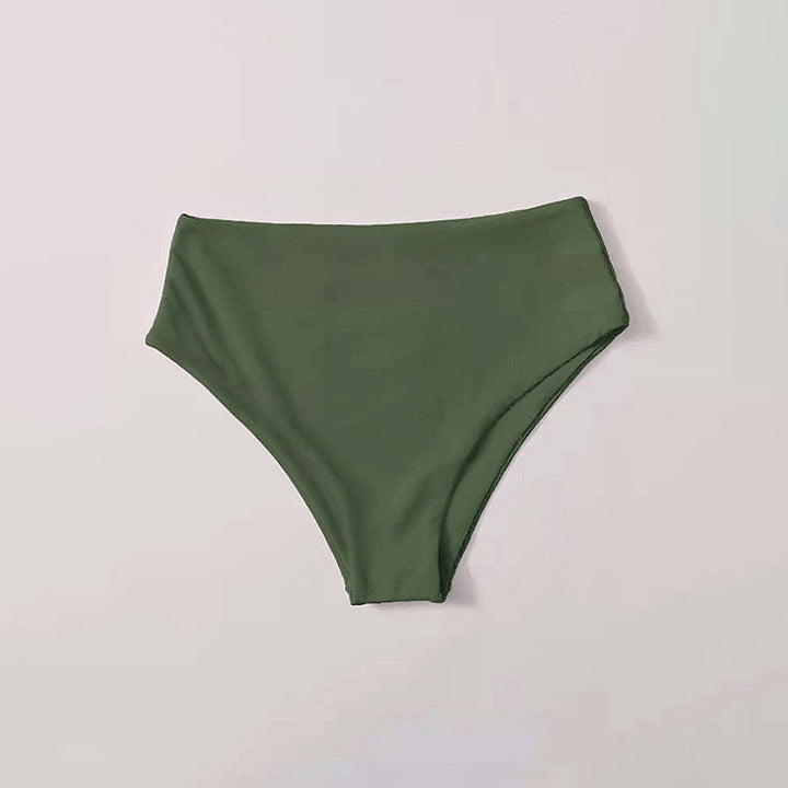 Women's High-Cut Bikini Bottom with Elegant Waistband StylebySassy