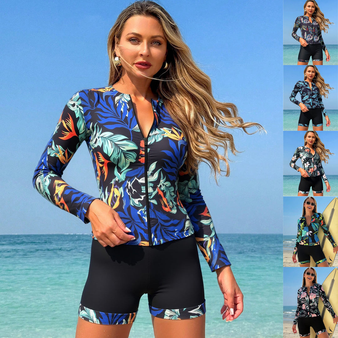Women’s Surf Suit with Floral Design StylebySassy