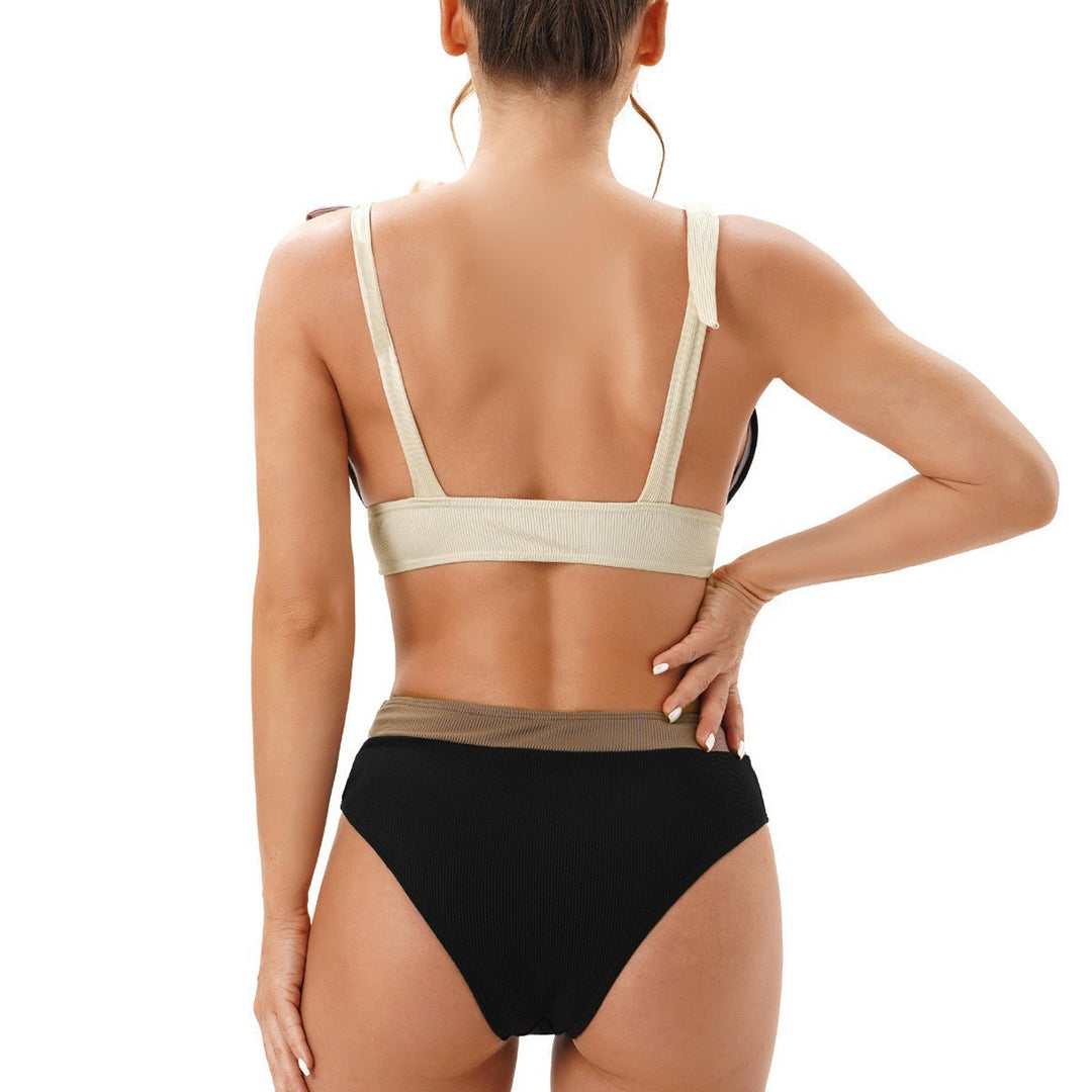 Women's bikini set with trendy ruffles and adjustable straps StylebySassy
