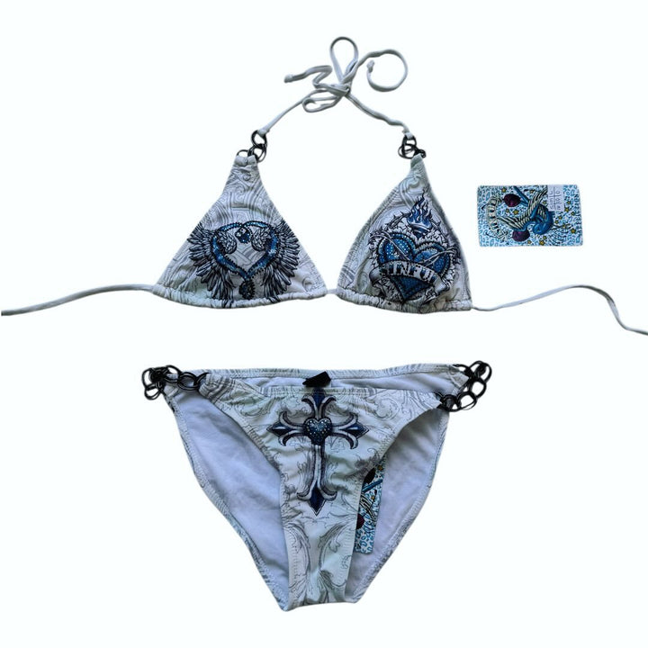 Women's Triangle Bikini with Creative Pattern StylebySassy