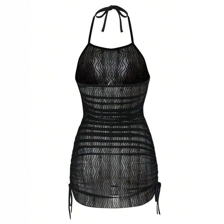 Women’s beach dress with elegant wave texture StylebySassy