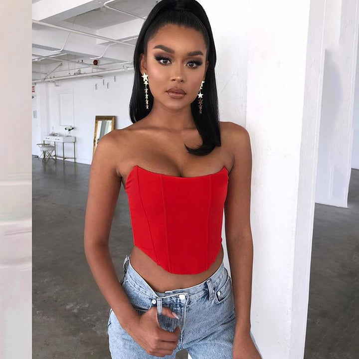 Ladies Figure-Hugging Corset Top StylebySassy