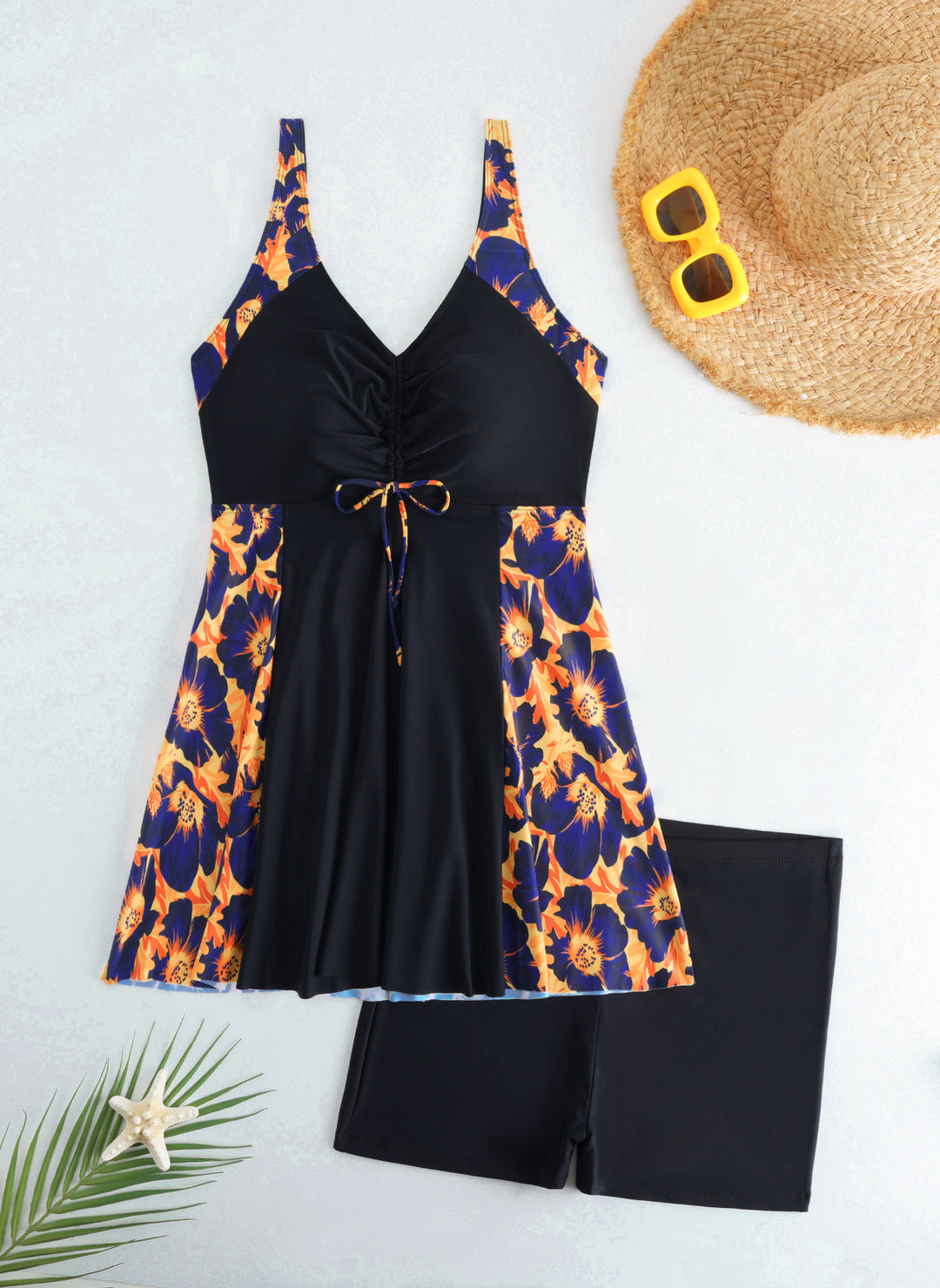 Women Beach Dress Swimsuit with Elegant Leopard Print StylebySassy