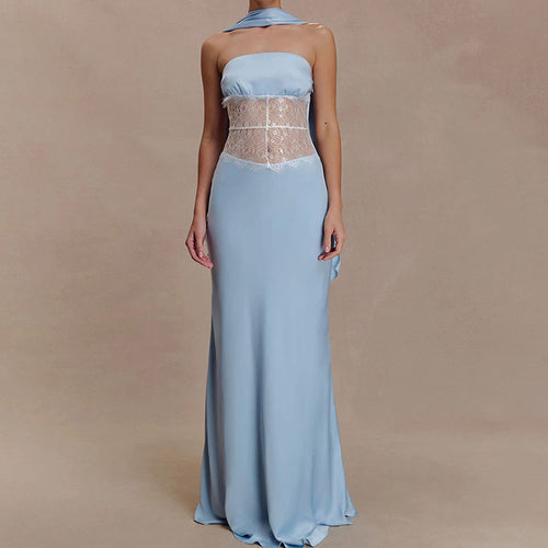 Ladies High-Quality Evening Dress with Floral Lace Top StylebySassy