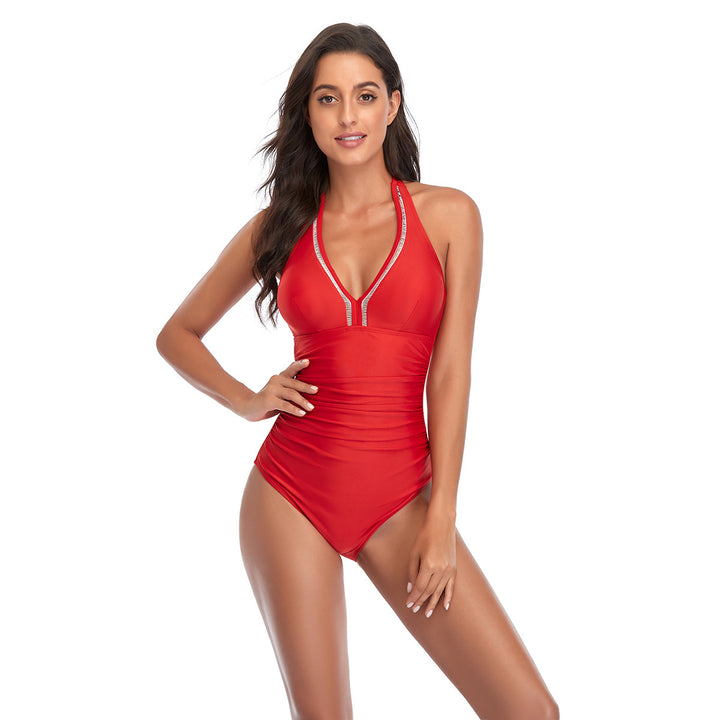 Women's One-Piece Swimsuit with Shaping Design and Breathable Inserts StylebySassy