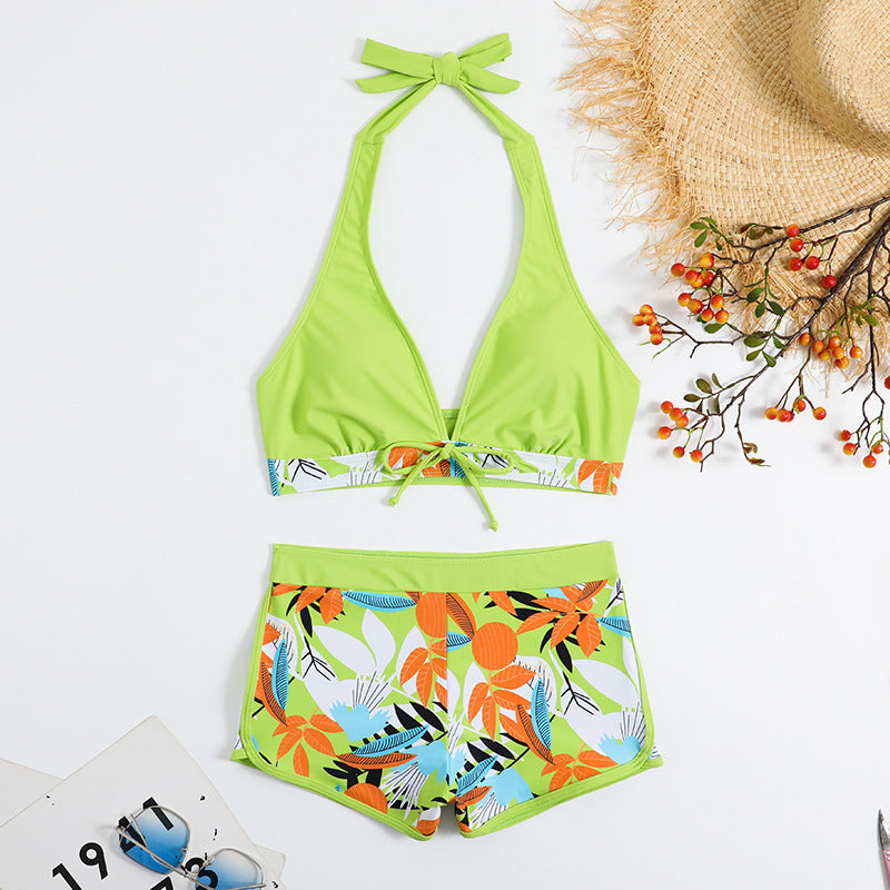 Women’s Sporty Bikini Set with Floral Design StylebySassy