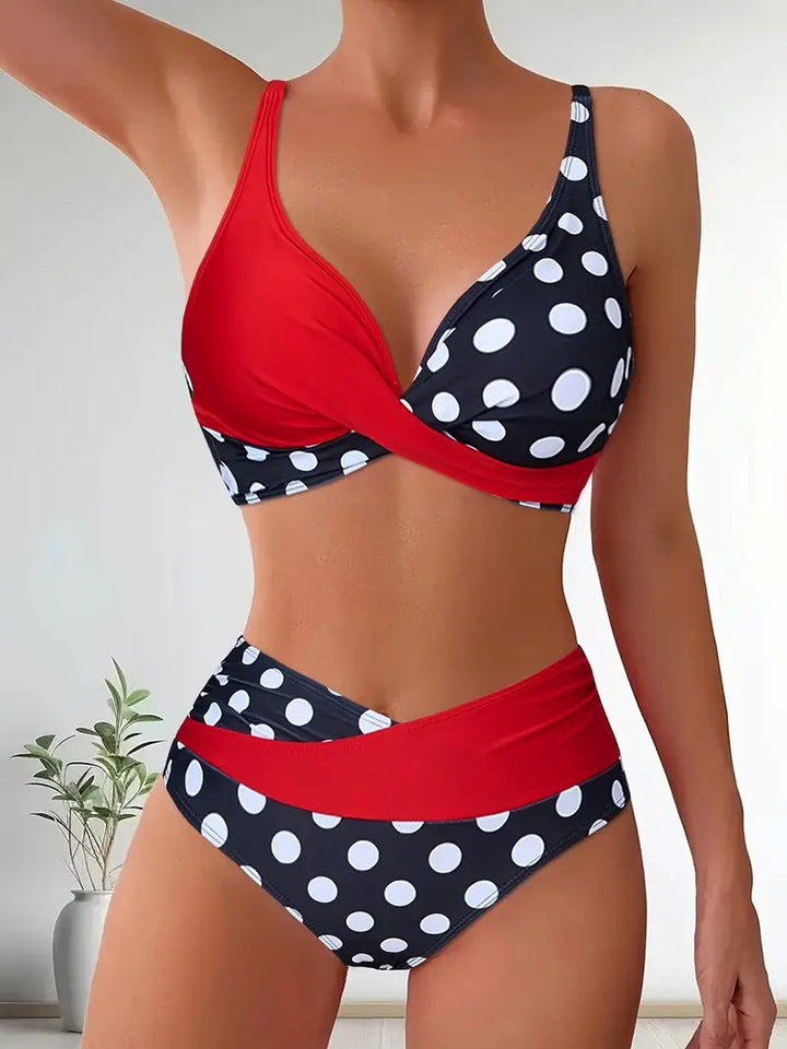 Women's bikini model in modern wrap style StylebySassy