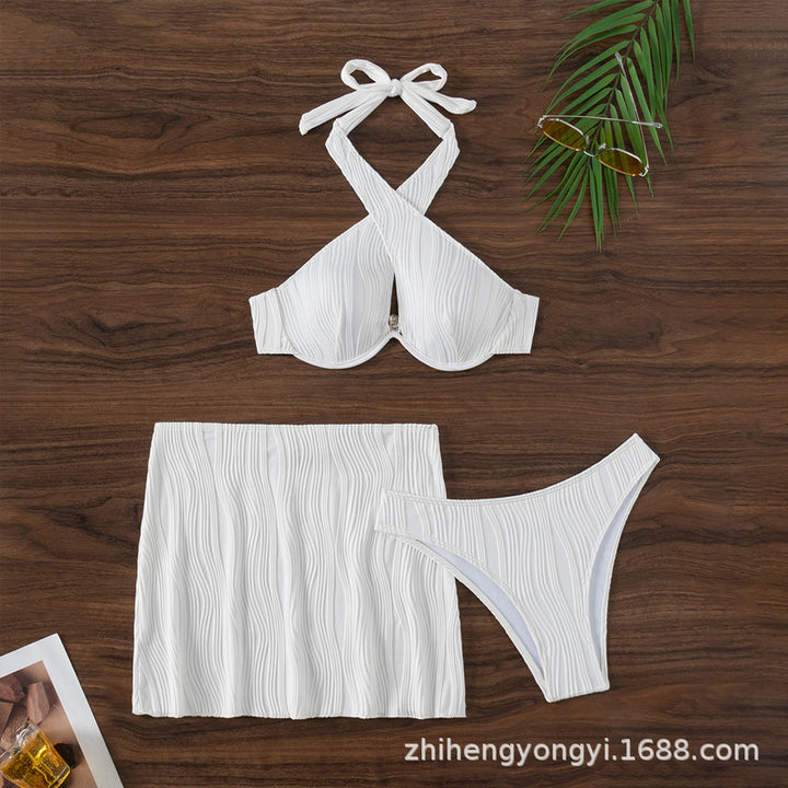 Women's bandeau bikini top with lovingly gathered design StylebySassy