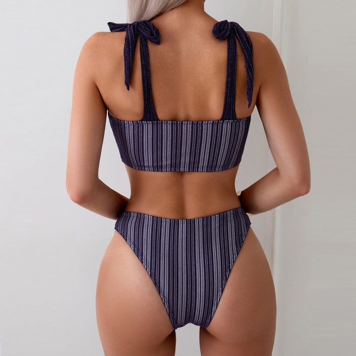 Women's Sporty Bikini Set with Fashionable Ruffle Details StylebySassy