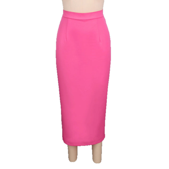 Women elegant pencil skirt with high waistband and pocket details StylebySassy