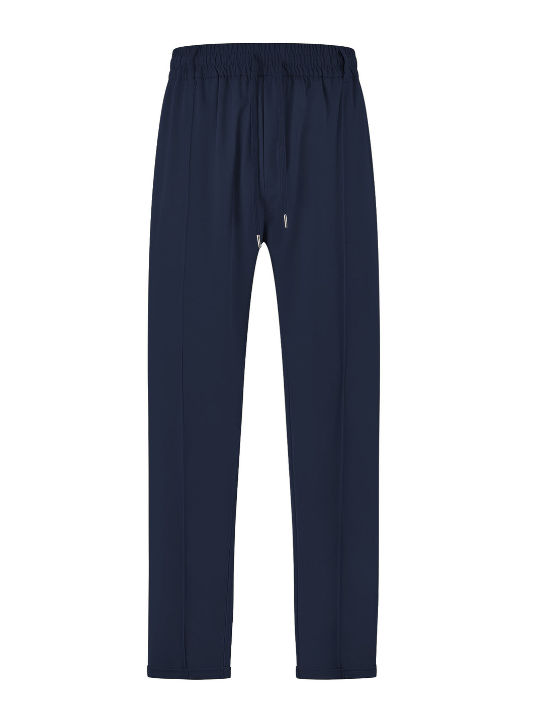 Ladies nan elegant jersey pants with creases, drawstring waistband, and narrow leg fit StylebySassy