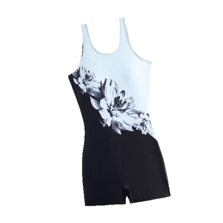 Women's Sporty One-Piece Swimsuit with Dynamic Gradient StylebySassy