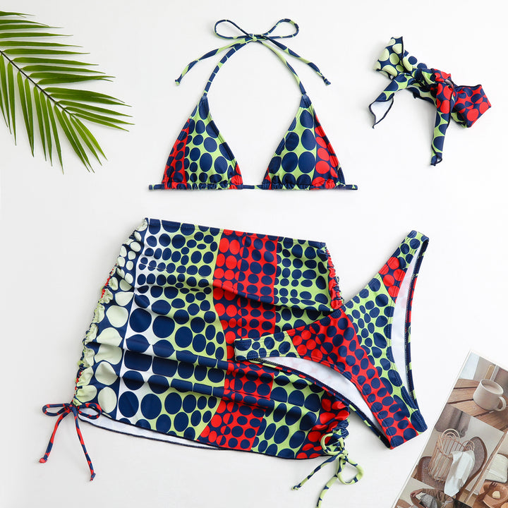 Women's Triangle Bikini with Skirt StylebySassy