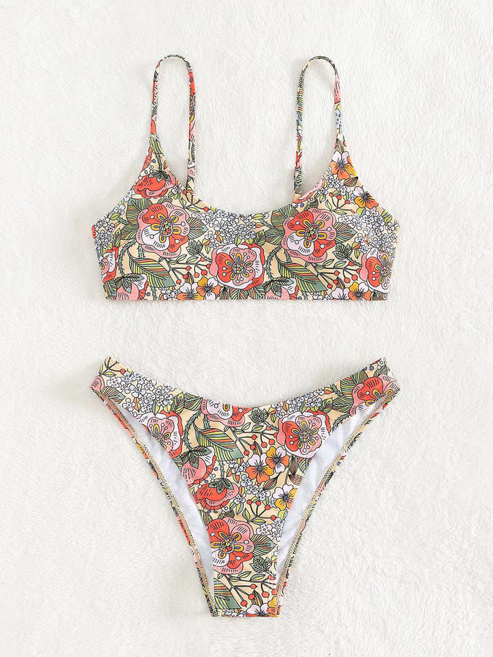 Women Floral Pattern Bikini Set StylebySassy