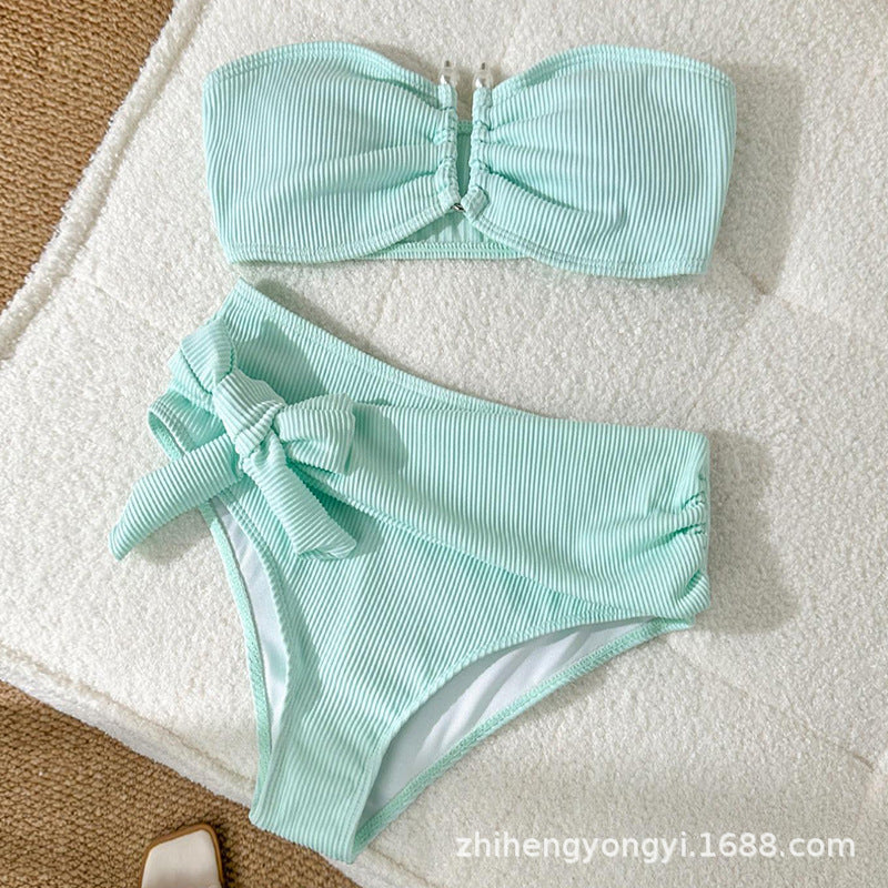 Women's Bandeau Bikini with Modern Wrap Waist StylebySassy