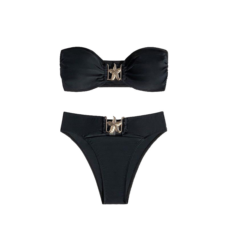 Women’s Bandeau Bikini with elegant design element StylebySassy