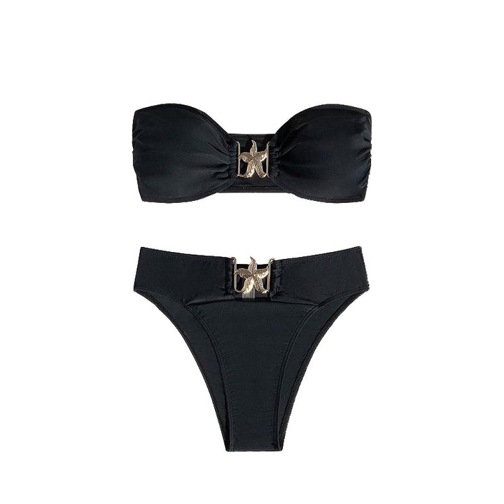 Women’s Bandeau Bikini with elegant design element StylebySassy