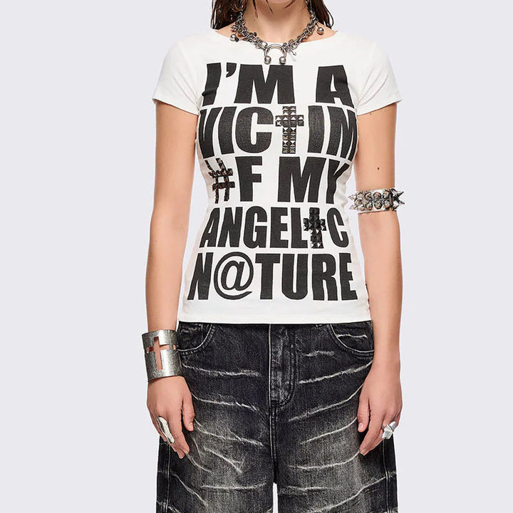 Women's T-Shirt with creative graphic print StylebySassy