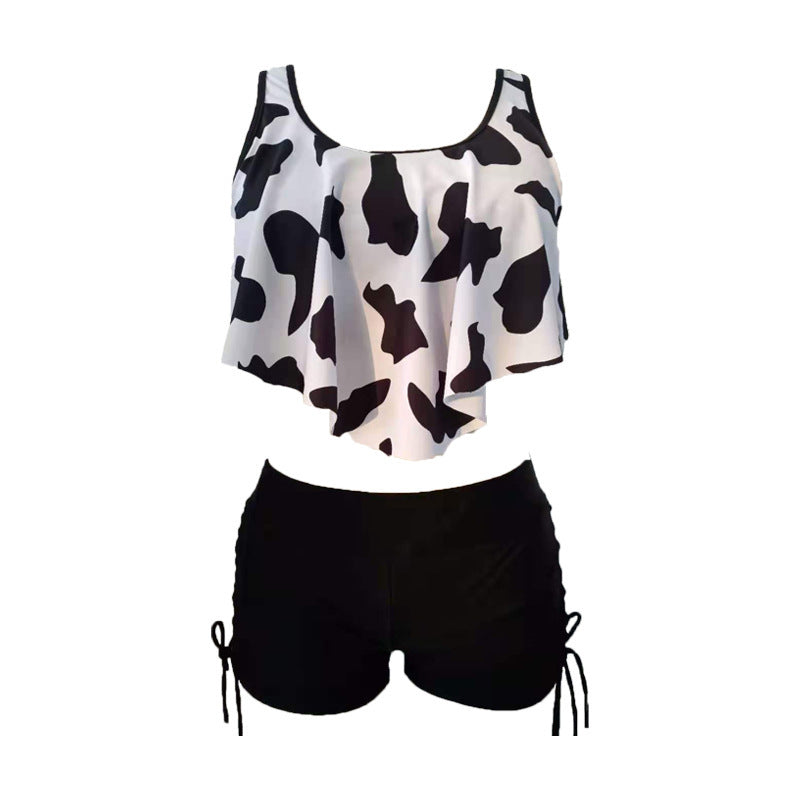 Women's Tankini Set with Swinging Top and Ties at the Sides StylebySassy
