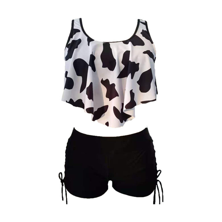Women's Tankini Set with Swinging Top and Ties at the Sides StylebySassy
