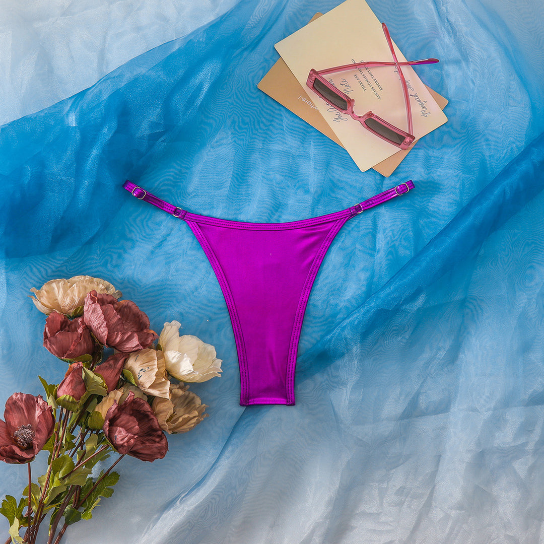 Women's High-Cut Bikini Bottoms with Elegant Design StylebySassy