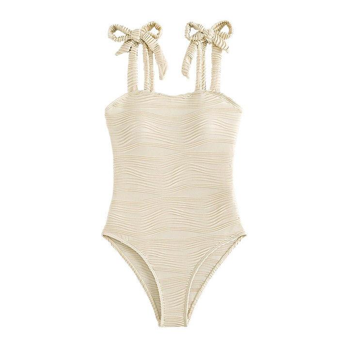 Women's One-Piece Swimsuit with Elegant Gathered Detail