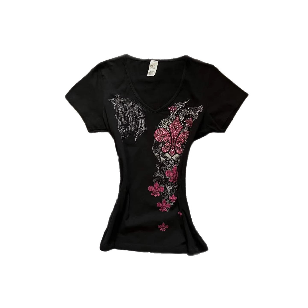Women's T-Shirt with unique floral design StylebySassy