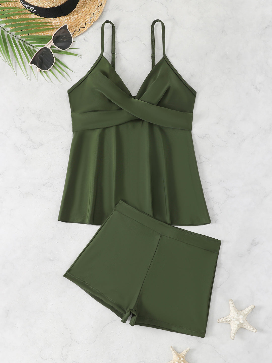 Ladies swimsuit with skirt and shorts StylebySassy
