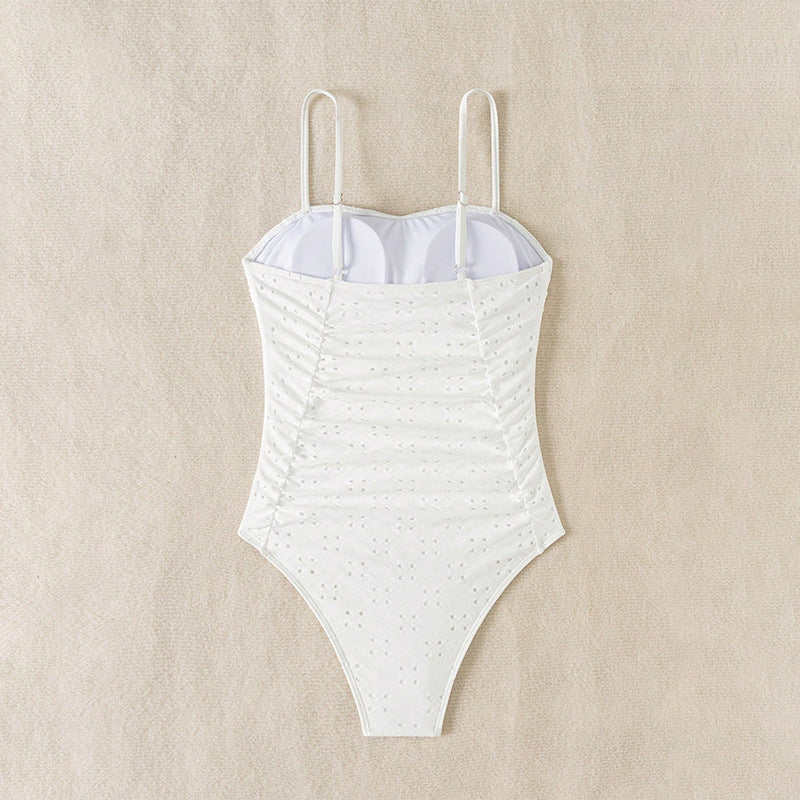 Women's elegant one-piece swimsuit with ruching StylebySassy