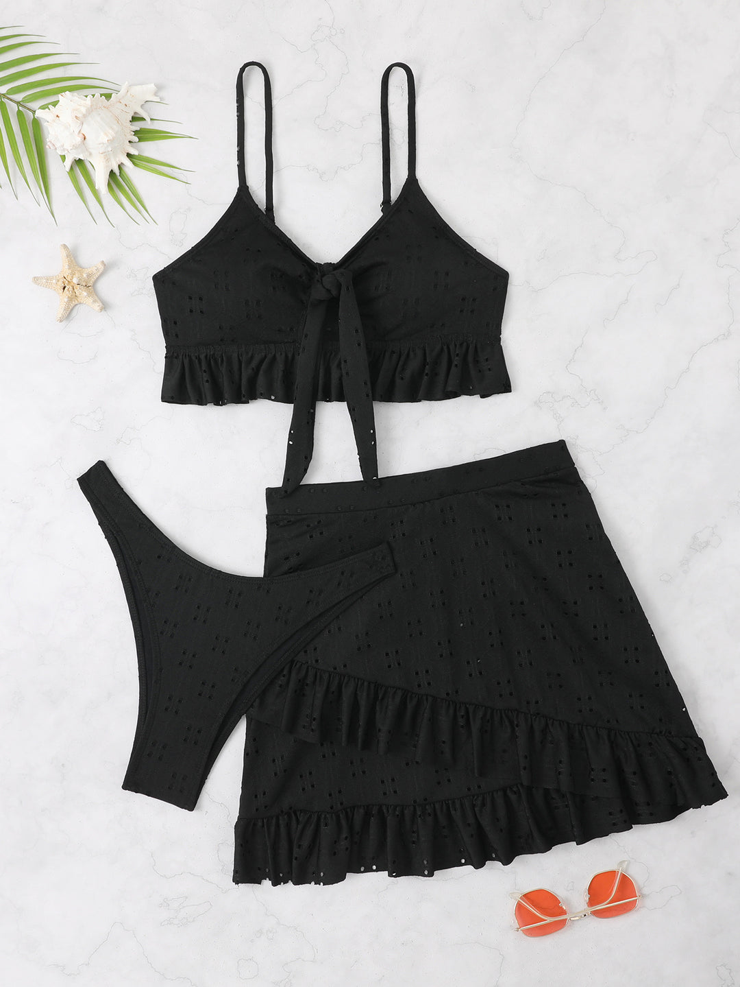Women's Bikini Set with Ruffle Details StylebySassy