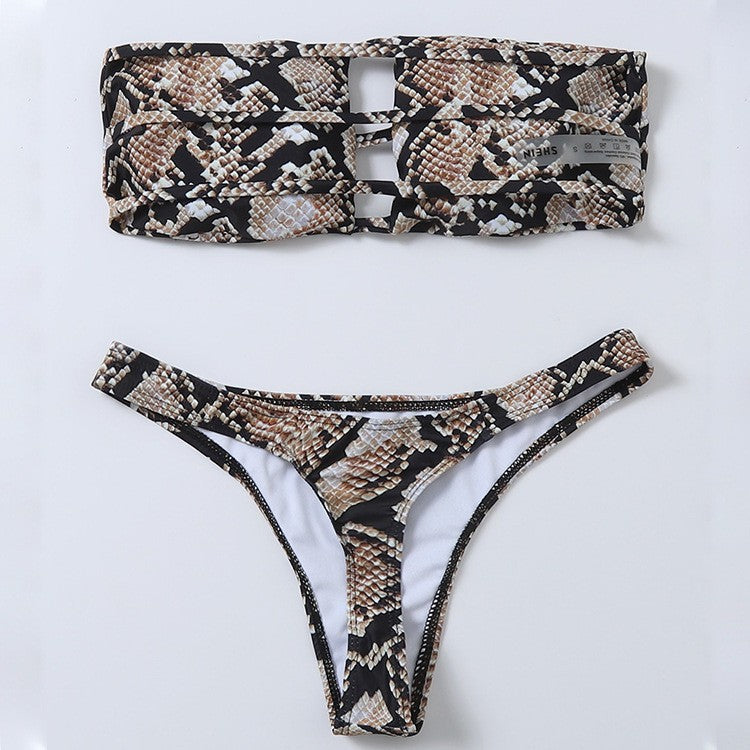 Women's bandeau bikini with sophisticated cut-out design StylebySassy
