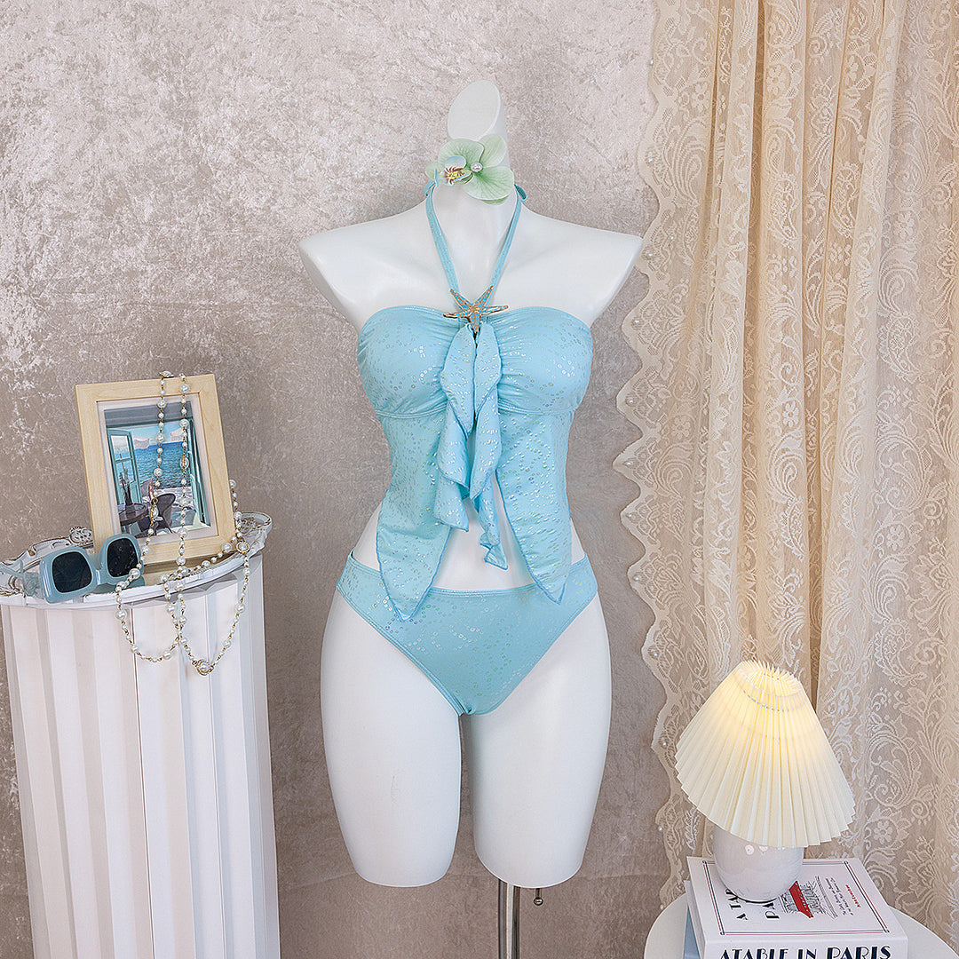 Women's Bandeau Bikini with Ruffles StylebySassy