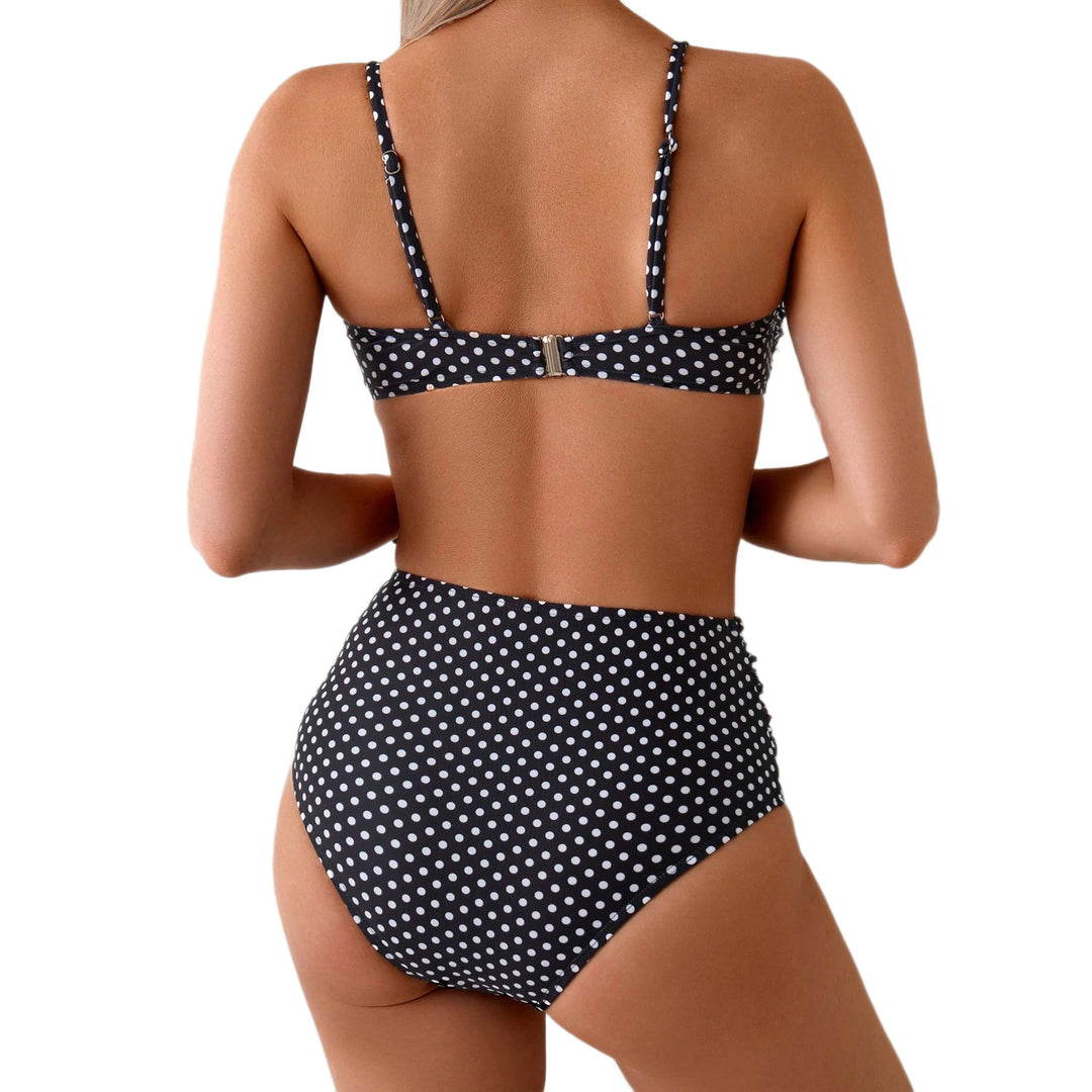 Women's High-Cut Bikini with Elegant Shell Decorations StylebySassy