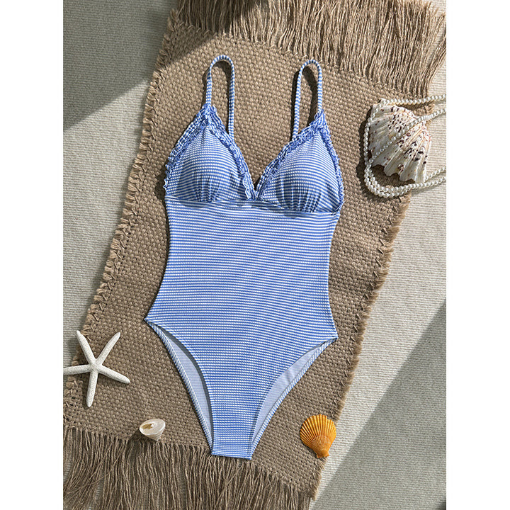 Women’s One-Piece Swimsuit with Sophisticated Crochet Detail StylebySassy