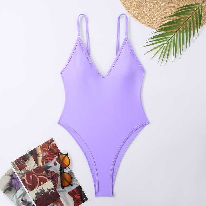 Women High-Cut One-Piece Swimsuit StylebySassy
