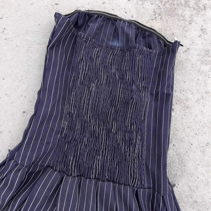Ladies Fashion Pleated Skirt with Graphic Elements StylebySassy