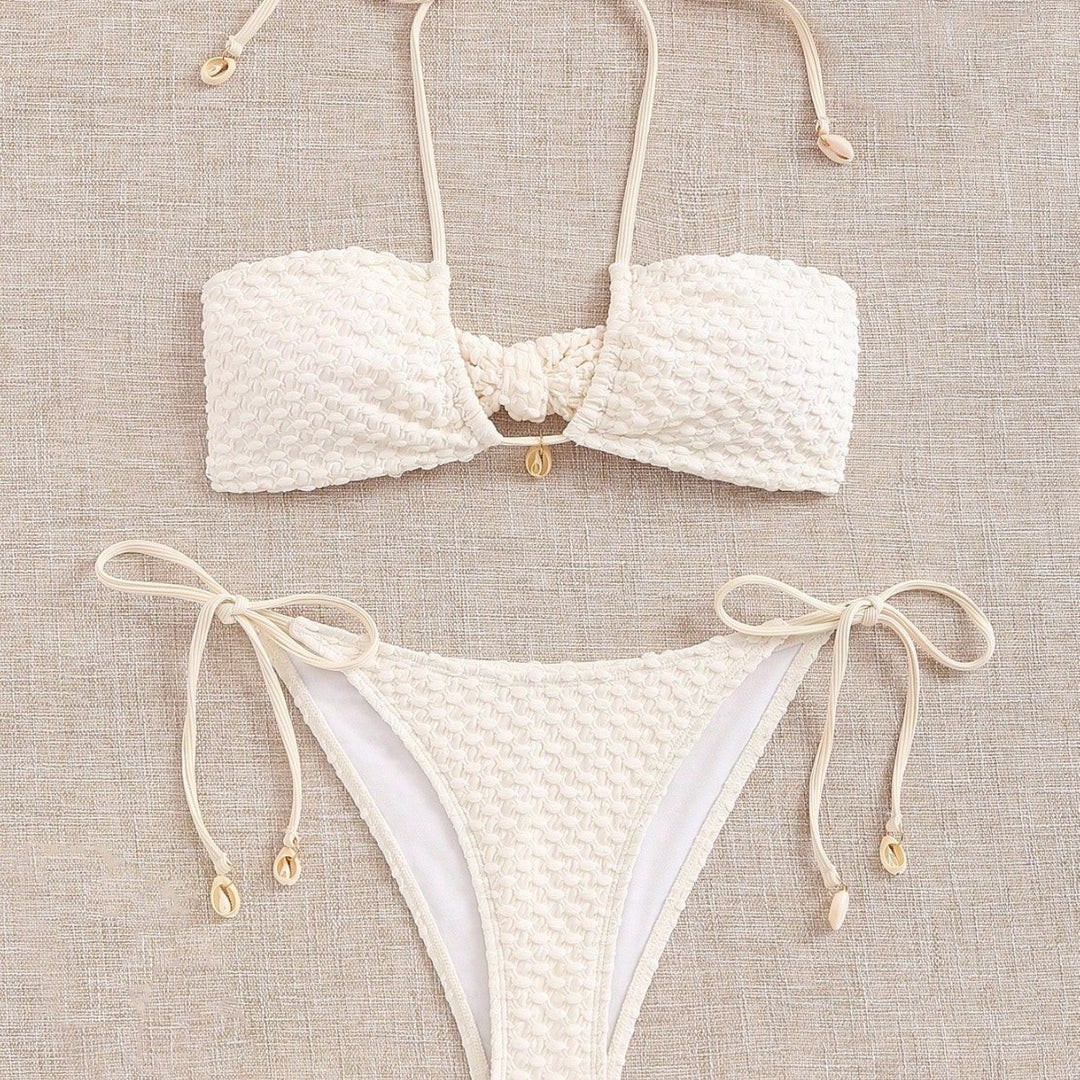 Women's Bandeau Bikini with Elastic Ties StylebySassy