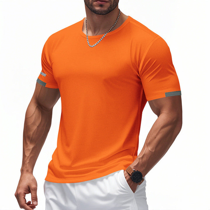 Men's functional T-shirt with breathable design and reflective details StylebySassy