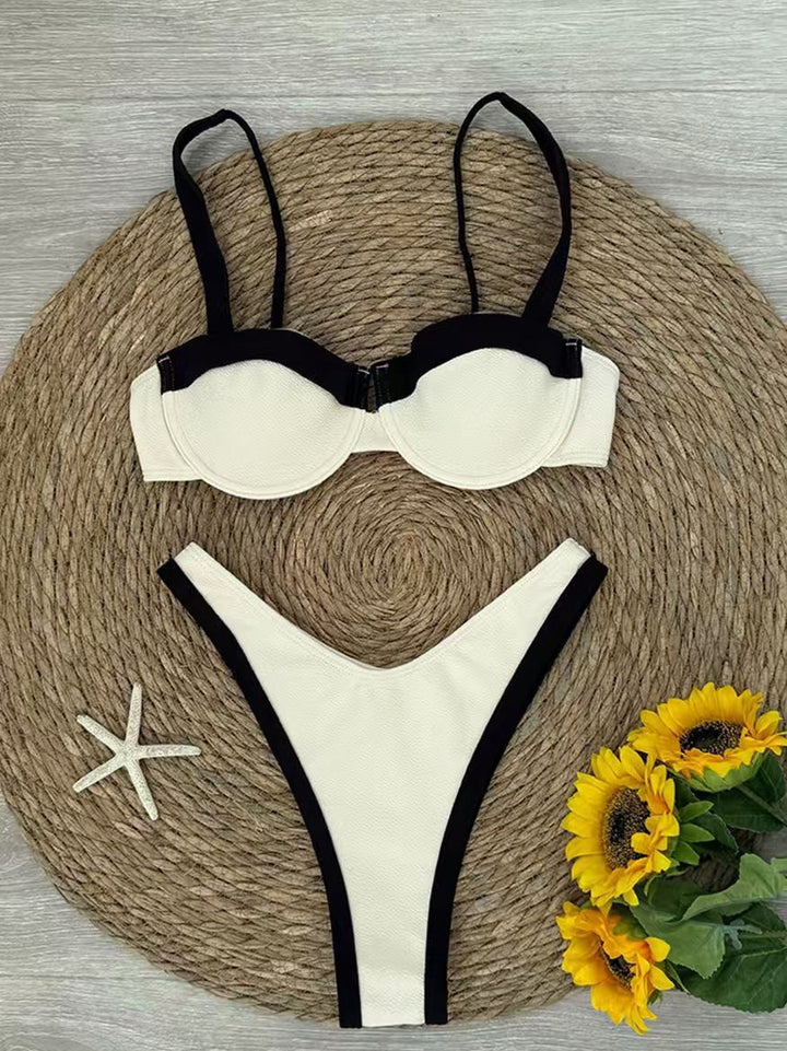 Women's Push-Up Bikini with Contrasting Accents StylebySassy