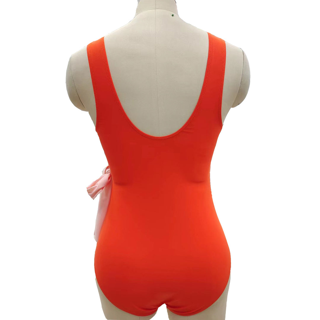 Women Elegant Wrap Swimsuit with Asymmetric Cut StylebySassy