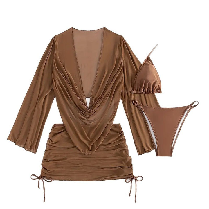 Ladies Bikini Set with elegant wrap top StylebySassy