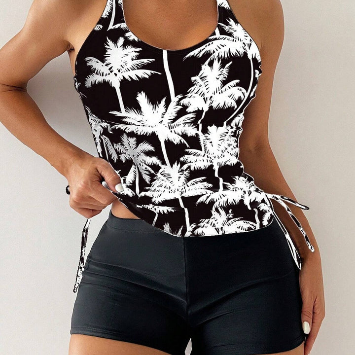 Women's Sporty Tankini Set with Adjustable Side Ties StylebySassy