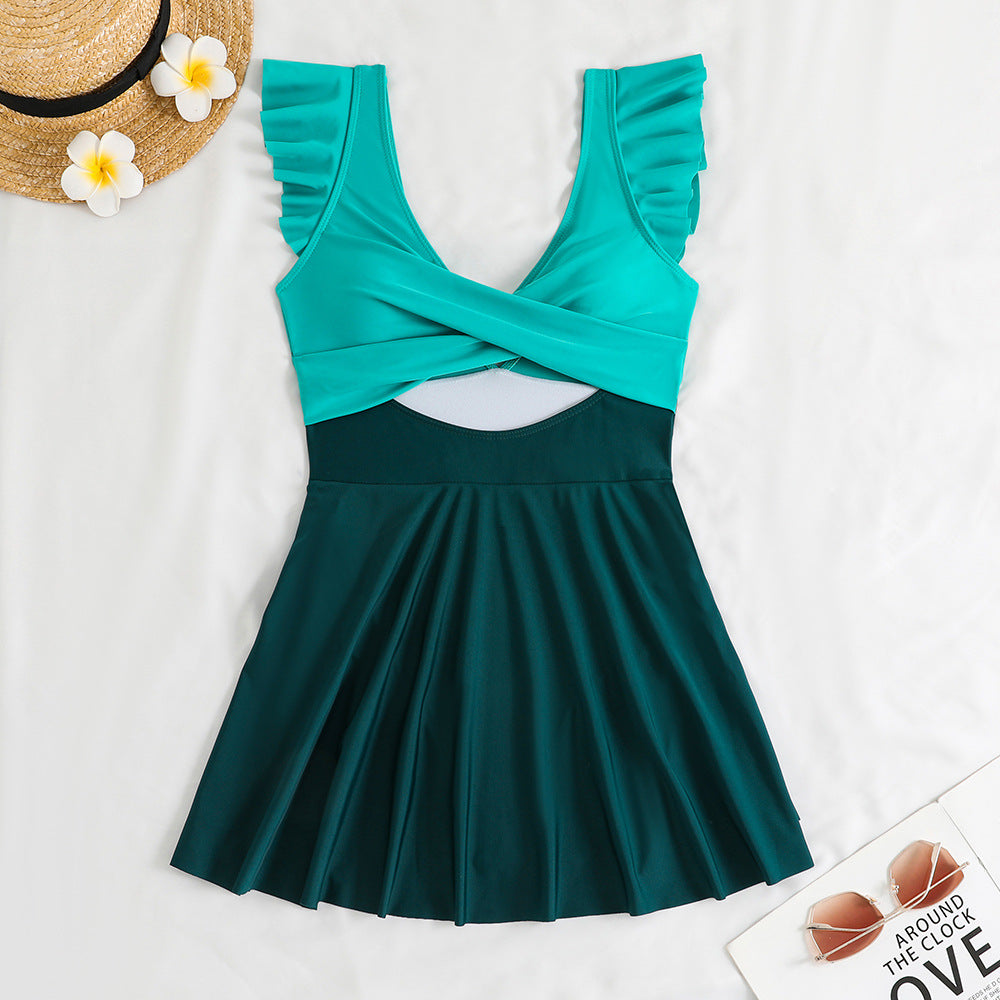 Women’s swimsuit with voluminous ruffle details StylebySassy