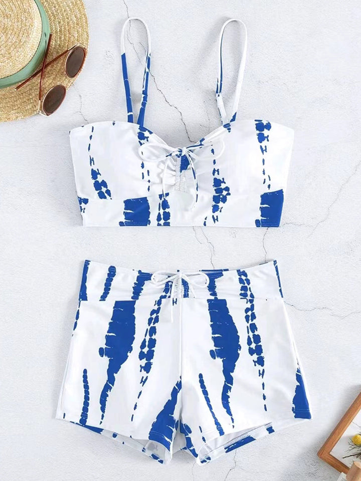 Women Two-Piece Swimwear Set with Playful Knot Design StylebySassy