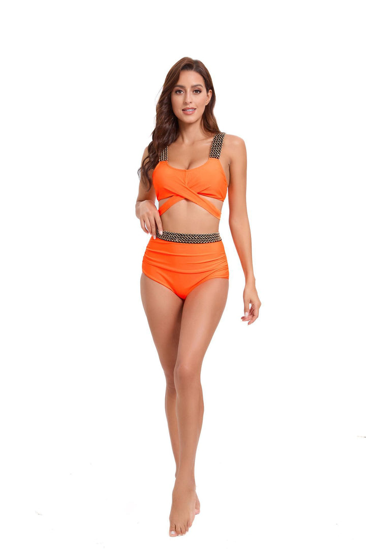 Women's Sporty Bikini Set with Sophisticated Wrap Design and Adjustable Straps StylebySassy