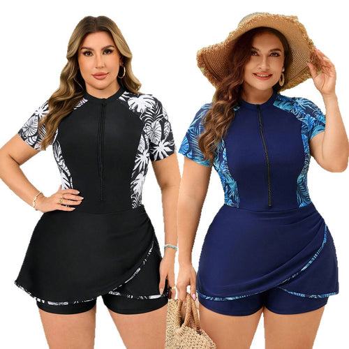 Ladies' fashionable swimsuit with short skirt StylebySassy
