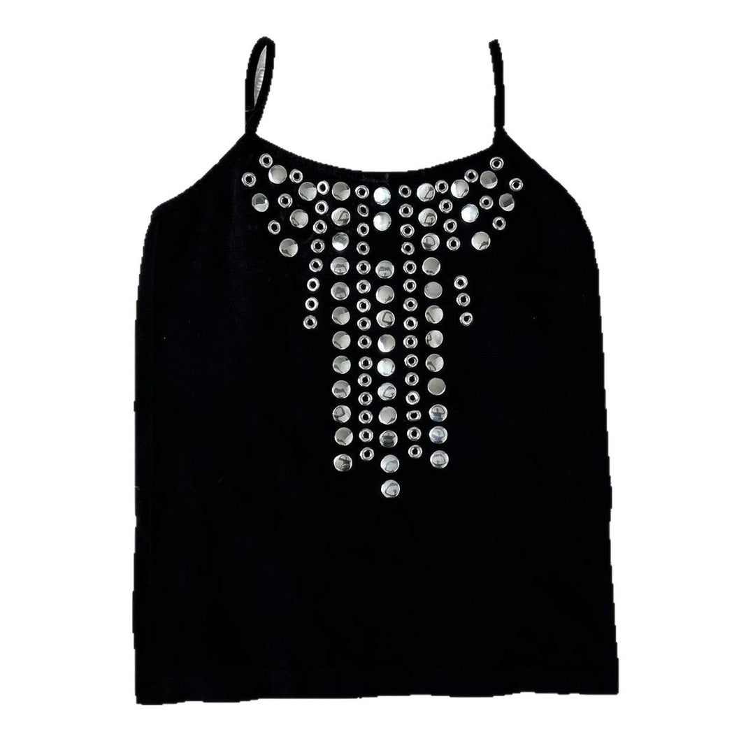Women's top with sparkling rhinestone details StylebySassy