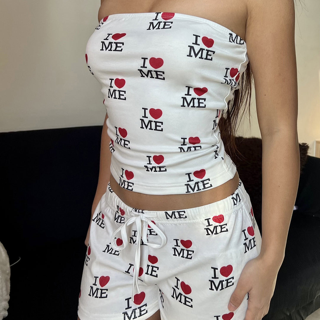 Women's bandeau top with fashionable print StylebySassy