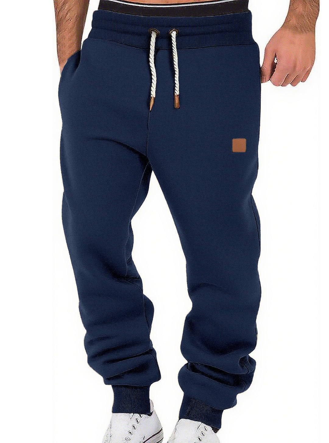 Men's comfortable jogging pants made of high-quality cotton blend with elastic waistband, drawstring, and cuffs StylebySassy